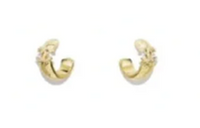 CHANEL Metal Stud Earrings Women's Gold