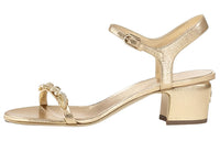 CHANEL Stylish Sandals Women's Gold