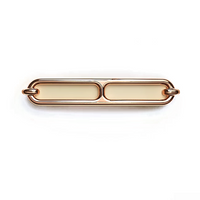 HERMES Metal Hair Clips Women's Gold