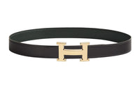 HERMES Leather Belts Men Dark Brown/Jasper