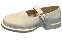 CHANEL Mary Jane Shoes Women's White