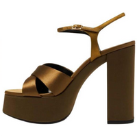 SAINT LAURENT Bianca One Strap Sandals 13cm Women's Umber