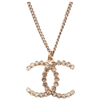 CHANEL 2019 Cc Rhinestone embellished Necklace