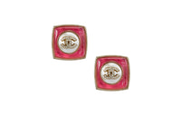 CHANEL 22c Early Spring Earrings Women's Gold, Red