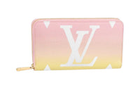 LOUIS VUITTON Zippy Wallet Gradient Pastel Light Pink