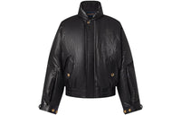 LOUIS VUITTON SS23 Leather Jacket Women's Black