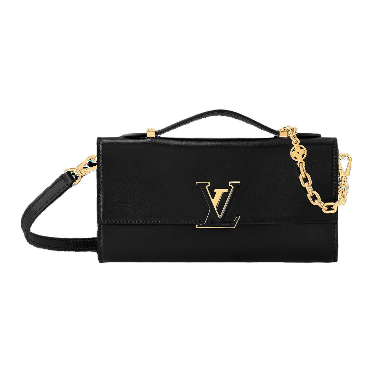 LOUIS VUITTON Cruiser Series Calfskin Shoulder Bag Crossbody Bag Handbag Women's Black