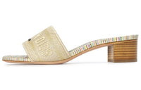 DIOR Dway Slide Slippers Women's Gold