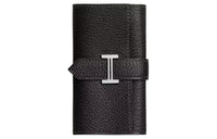 HERMES Bearn Mysore Goat Skin Key Pouch Unisex Black