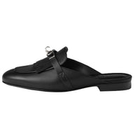 HERMES Oz Closed Toe Slippers Women's Black