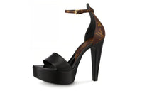 LOUIS VUITTON Afterglow High Heel Casual Sandal Greater Than 8cm Women's