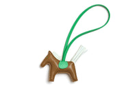 HERMES Sheepskin Pendants Unisex Kraft Paper Color/Bubble Green/Comic Green