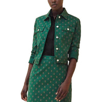 HERMES Jackets Coats Women's Green