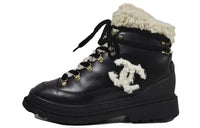CHANEL Ankle Boots Women's Black