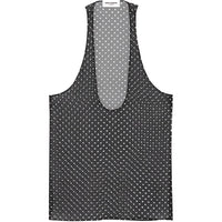SAINT LAURENT Polka Dot print Silk Top