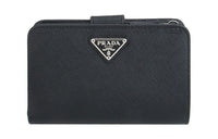 PRADA Leather Wallet Women's Black