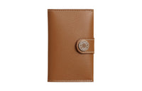HERMES Evercolor Calfskin Card Holder Women's Gold