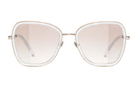 CHANEL Square Sunglasses Unisex Pink