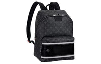 LOUIS VUITTON Coated Canvas Backpack Men's Black