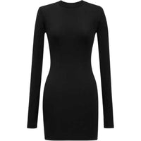 SAINT LAURENT SS25 Long-Sleeved Dresses Women's Black