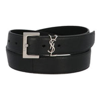 SAINT LAURENT Pre Owned 2021 Leather Cassandra Belt