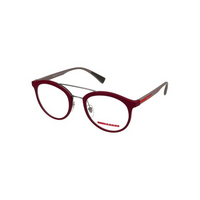 PRADA Acetate Aviator Eyeglass Frames Men's Red