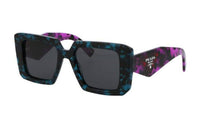 PRADA Sunglasses Unisex Cyan/Dark Gray