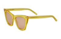 SAINT LAURENT Square Sunglasses Unisex Yellow