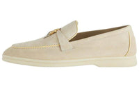 Loro Piana Summer Charms Walk Loafers Women's Milk Tea Beige