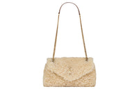 SAINT LAURENT Shearling Shoulder Bag Women's
