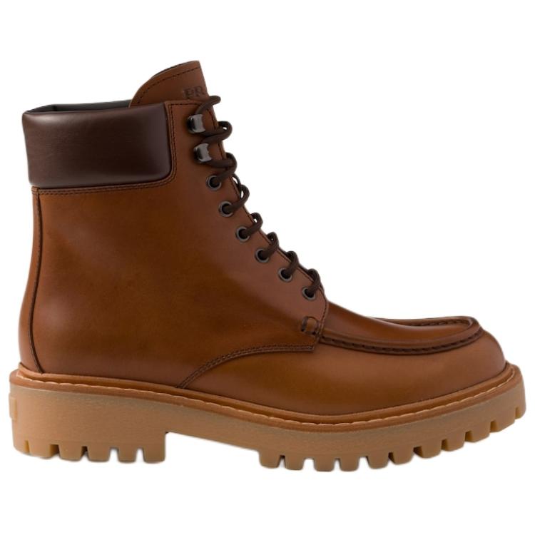 PRADA Ankle Boots 6cm Men's Brown