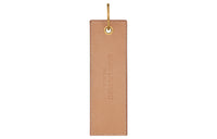 SAINT LAURENT Smooth Calf Leather Keychain Bag Accessory Women's Brown Gold