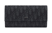 DIOR Oblique Printed Fabric Wallet Men's Black