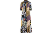 PRADA Short-Sleeved Dresses Women's Multicolor