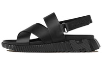 HERMES Electric Strap Sandals Men's Black