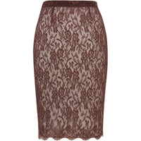 SAINT LAURENT Lace Detailed Pencil Skirt