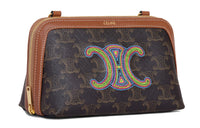 CELINE Triomphe Chain Crossbody Bags Regular Women's