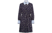 PRADA Floral-print Silk Minidress