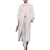 CHANEL Long-Sleeved Dresses Women's White