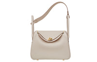 HERMES Lindy Cow Leather Shoulder Bag Women's