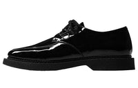 SAINT LAURENT Teddy Derbies In Patent Leather Casual Shoes Men's Black