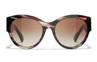 CHANEL Sunglasses Women's Brown