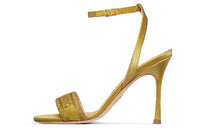 DIOR Dway Stylish Sandal 10cm Women's Yellow