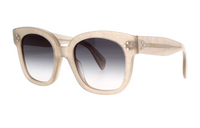 CELINE Acetate Irregular Shape Sunglasses Women's Brown