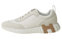HERMES Bouncing Low-Top Casual Shoes Women's White Gray