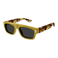 SAINT LAURENT Recycled Acetate Irregular Shape Sunglasses Men's Tortoiseshell