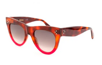 CELINE Acetate Cat Eye Sunglasses Women's Tortoiseshell