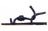 LOUIS VUITTON Rivage Strap Sandals Women's Black