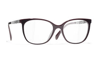 CHANEL Acetate Square Non-Prescription Glasses Unisex
