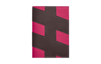 HERMES Barenia With Epsom Calfskin Passport Holder Women's Ebony/Pink